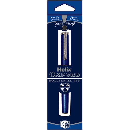 Helix Oxford Rollerball Pen Medium 0.6 mm Black