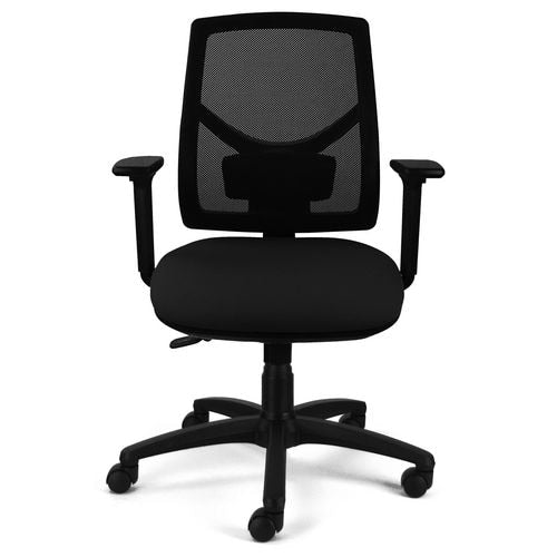 Energi-24 Synchro Tilt Ergonomic Office Chair with Adjustable Armrest and Seat Breeze 2 Black