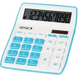 GENIE Desktop Calculator 840 B 10 Digit Display Blue