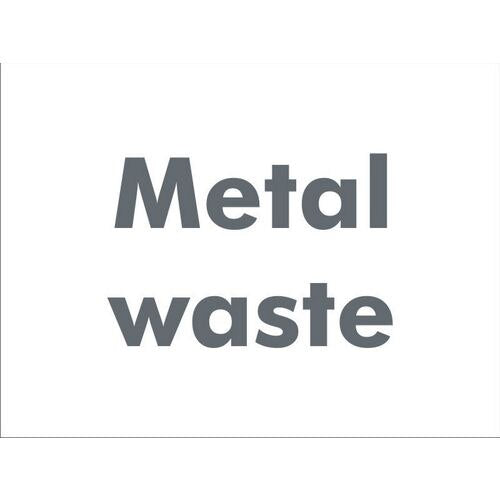 Site Sign Metal Waste PVC 45 x 60 cm
