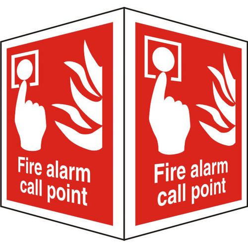 Fire Sign Fire Alarm Call Point Plastic 20 x 30 cm