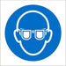 Mandatory Sign Eye Protection Plastic 15 x 15 cm
