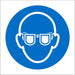 Mandatory Sign Eye Protection vinyl 20 x 20 cm