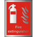 Fire Extinguisher Sign Fire Extinguisher Aluminium 20 x 15 cm