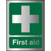 First Aid Sign First Aid Aluminium Silver, Green 20 x 15 cm