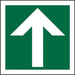 Fire Exit Sign Up Arrow Plastic 20 x 20 cm