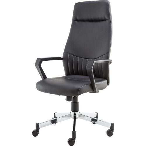 Alphason Basic Tilt Executive Chair with Armrest and Adjustable Seat Brooklyn High Back Black