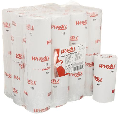 WYPALL Wiping Paper L10 2-ply Central Extraction White 24 Rolls of 200 Sheets