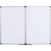 Bi-Office Folding Whiteboard Wall Mounted Magnetic Ceramic Double 90 (W) x 60 (H) cm