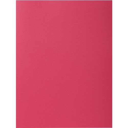 Exacompta Rock''s Square Cut Folder A4 Raspberry Cardboard 210 gsm Pack of 100