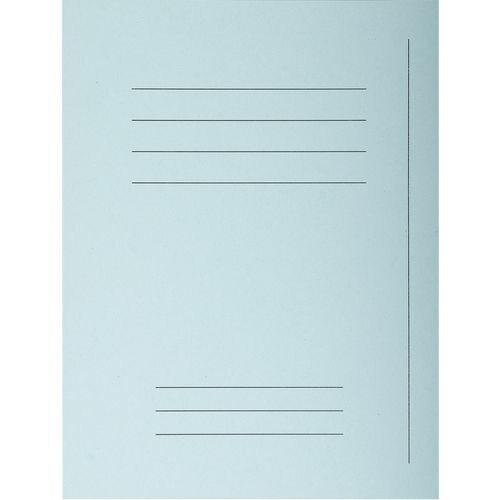Exacompta Forever Square Cut Folder A4 Blue Manila Recycled 100% 220 gsm Pack of 100