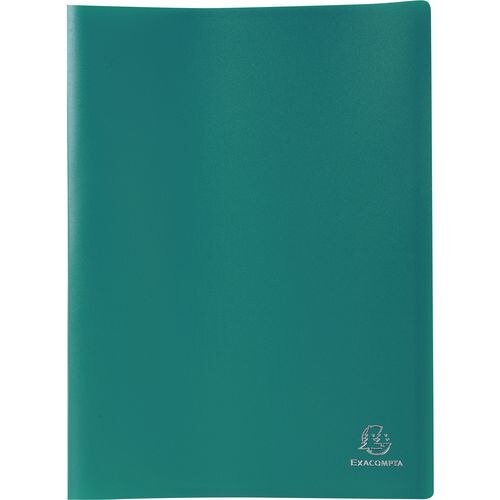 Exacompta Display Book 85103E A4 Dark Green 100 Pockets Pack of 8