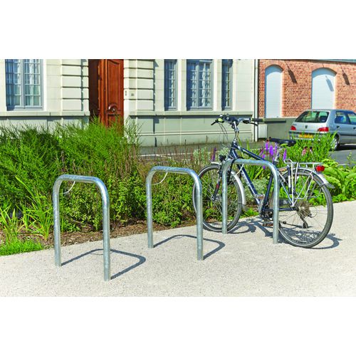 Cycle Stand 2-Bike Capacity Sunken Grey 100 x 75 x 100 cm