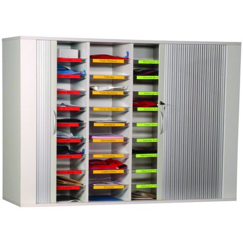 SLINGSBY Clearview Freestanding Mail Sorting Unit with Lockable Tambou ...