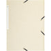 Exacompta 3 Flap Folder 17104H A4 Ivory 425gsm Pressboard 24x32cm Pack of 25