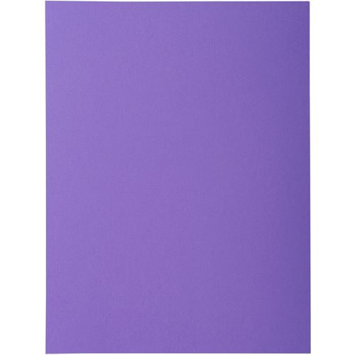 Exacompta 1 Flap Folder 218008E A4 Purple 210gsm Cardboard 24x32cm Pack of 250