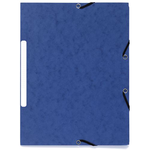 Exacompta 3 Flap Folder 55472E A4 Blue Cardboard 24 x 32 cm Pack of 50