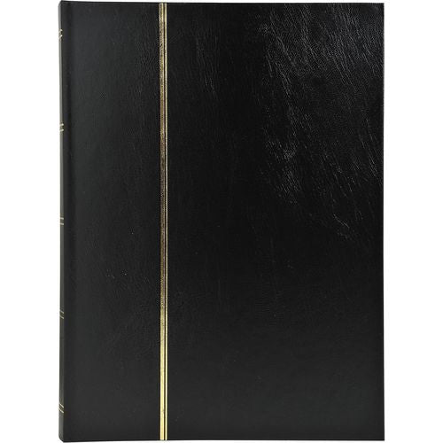 Stamp Album Faux Leather Cover Black 48 pages