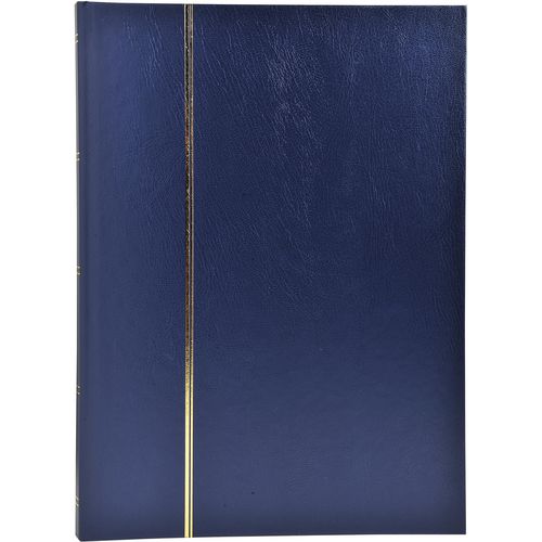 Stamp Album Faux Leather Cover Blue 48 pages