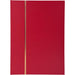 Stamp Album Faux Leather Cover Red 48 pages