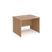 Dams International Rectangular Straight Desk with Beech Coloured MFC Top and Panel Legs Contract 25 1000 x 800 x 725mm