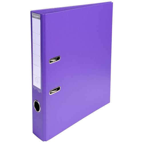 Exacompta PremTouch Lever Arch File A4 50 mm Purple 2 ring 53557E Cardboard, PVC (Polyvinyl Chloride) Portrait Pack of 10