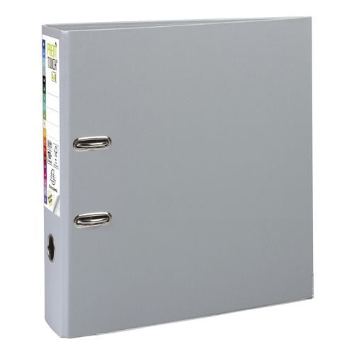 Exacompta PremTouch Lever Arch File A4 Maxi 80 mm Grey 2 ring 53354E Cardboard, PP (Polypropylene) Portrait Pack of 10