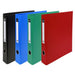 Exacompta Ring Binder with Label on Spine 51640E PVC, PU Covered Cardboard A4+ 4 ring Assorted Pack of 15