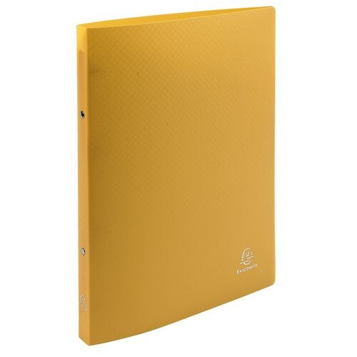 Exacompta Ring Binder Opaque 54196SE Polypropylene A4 15 mm 2 ring Yellow Pack of 25