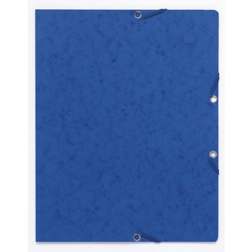 Exacompta Elasticated Folder 55462E Blue Card Pack of 50