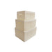 ARPAN Storage Basket Paper Rope White 25.5 x 28 x 28 cm Set of 3