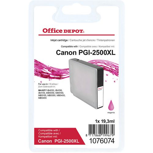 Office Depot PGI-2500 Compatible Canon Ink Cartridge Magenta