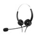 MediaRange MROS304 Wired Stereo Headset Over the Head Noise Cancelling USB with Microphone Black