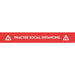 Avery COVID-19 Social Distancing Floor Sticker 140 x 1,000 mm Red 2 Labels