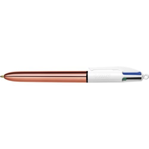 BIC 4 Colours Shine Rose Gold Ballpoint Pen Medium 0.32 mm