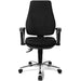 TOPSTAR Permanent Contact Operator Chair Fixed Armrest Power Star Profi Fabric Black