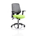 Dynamic Tilt & Lock Task Operator Chair Folding Arms Relay Silver Back, Myrrh Green Seat Without Headrest Medium Back