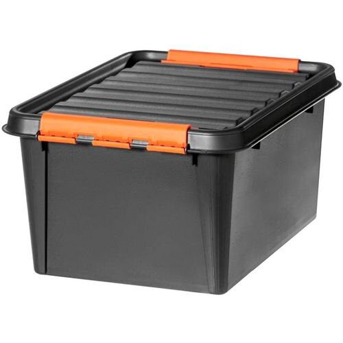 SmartStore Pro Storage Box With Lid 32 L Black 40 x 50 x 26 cm