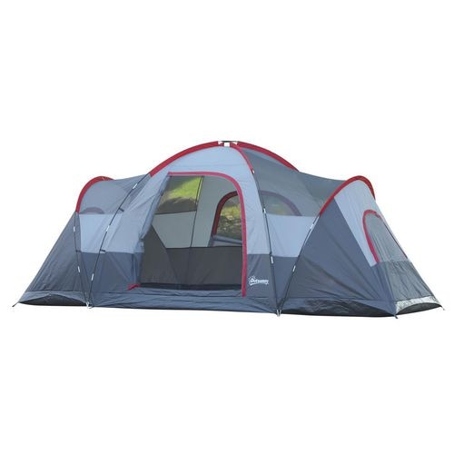 OutSunny Camping Tent Grey 1800 x 2300 x 4550 mm