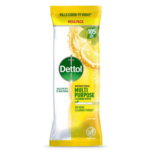Dettol Multipurpose Wipes Citrus Dettol 105S