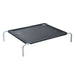 PawHut Pet Bed Black, Silver 800 mm x 1100 mm x 200 mm