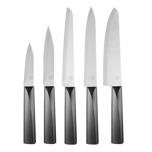 MasterChef Knife Set Stainless Steel Black, Silver Set of 5