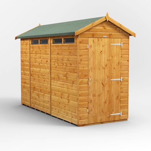 Power Garden Shed 104PASS Golden Brown 10x4