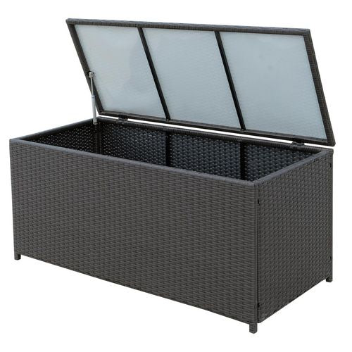OutSunny Rattan Storage Box 865-003 Dark Brown