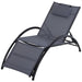 OutSunny Lounger 84B-447V70GY Aluminum, Texteline Grey