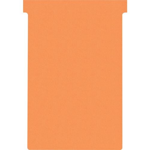 Nobo Size 4 T-Cards Orange Pack of 100