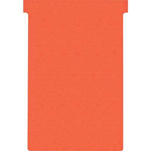 Nobo Size 4 T-Cards Red Pack of 100