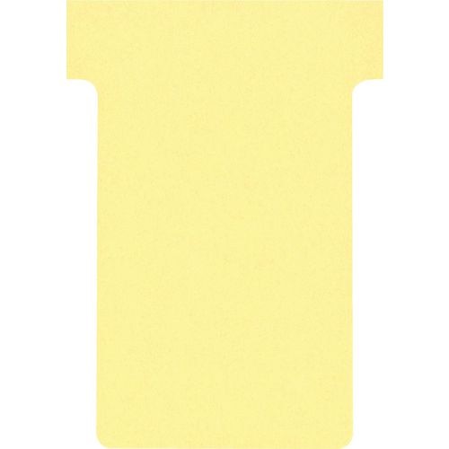 Nobo Size 2 T-Cards Yellow 4.9 x 8.5 cm Pack of 100
