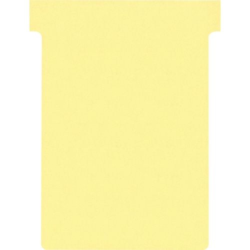 Nobo Size 3 T-Cards Yellow Pack of 100
