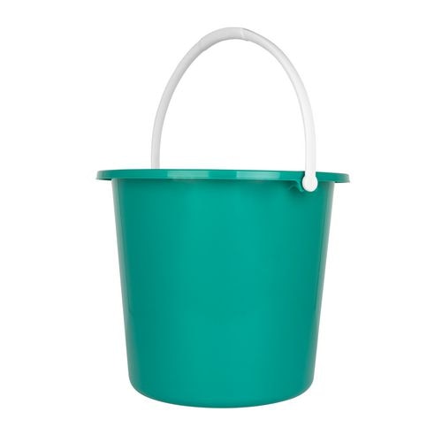 Purely Smile Round Bucket Plastic 9 L Green
